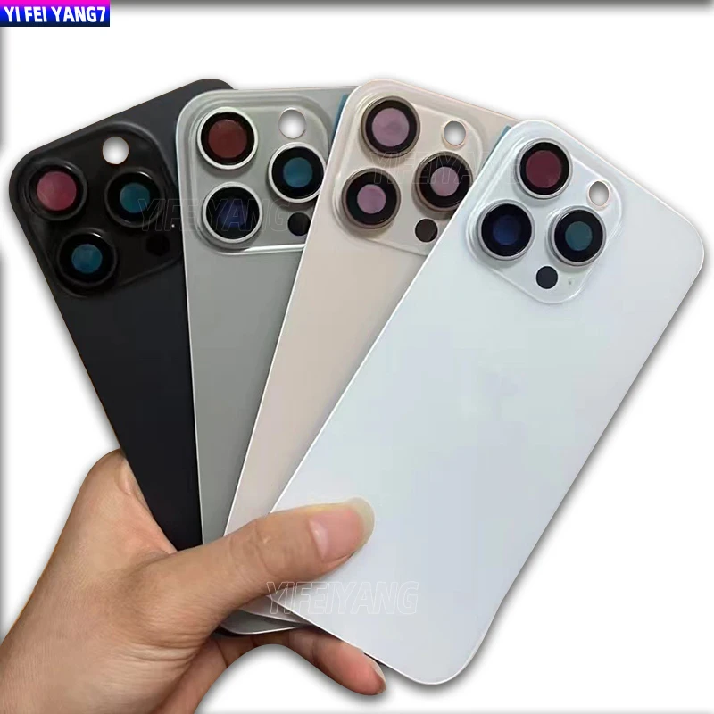 AAA Back Battery Glass Cover with Camera lens, Rear Housing Replacement for iPhone 16, 16 Plus, 16P, 16pro max back glass