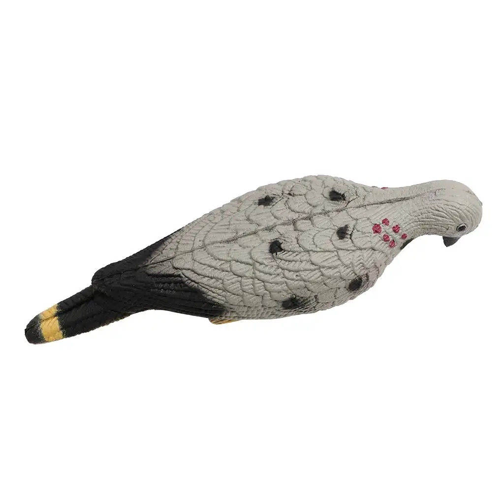 Professional Foam Pigeon Decoy Shell 3D Full Body Bird w/ Clip On Clamp Shooting Target Outdoor