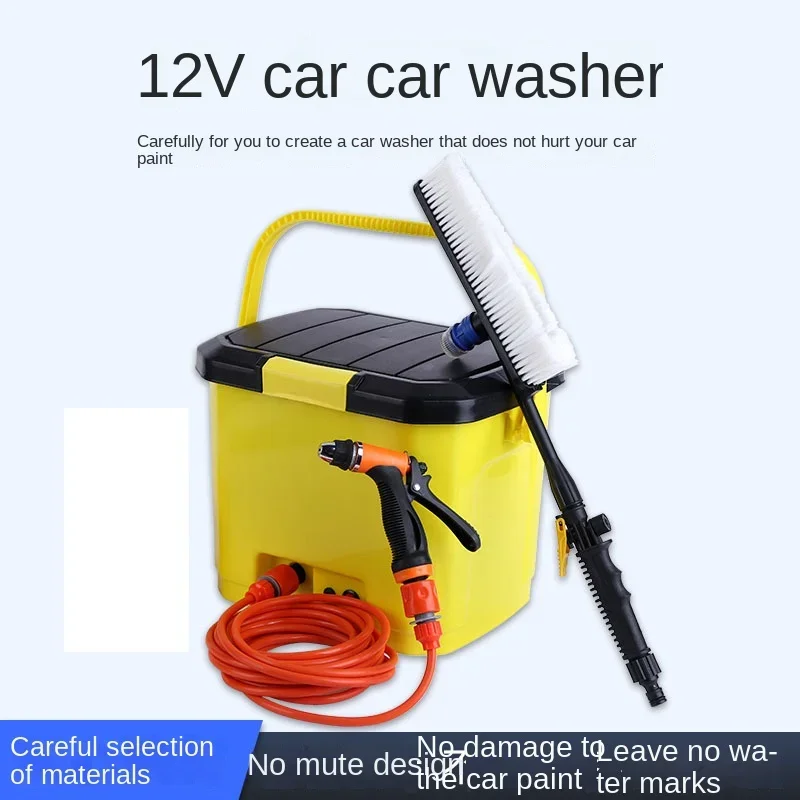 

25L Car Mounted 12V Car Washer Electric High Voltage Household Portable Multifunctional Car Brush Water Gun