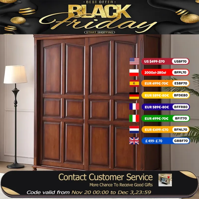 

Nordic Quiet Aesthetic Wardrobes Orgnizer Luxury Sliding Door Clothes Wardrobes Organizer Wooden Armadio Legno Furniture Home