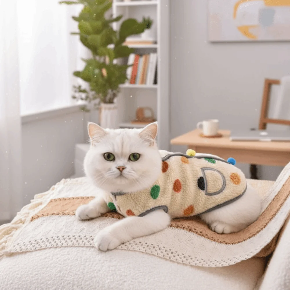 مستلزمات الحيوانات الأليفة الدافئة الكلب هوديي لينة الصوف الكلب الملابس أكمام جيب تصميم سترة الحيوانات الأليفة الخريف الشتاء