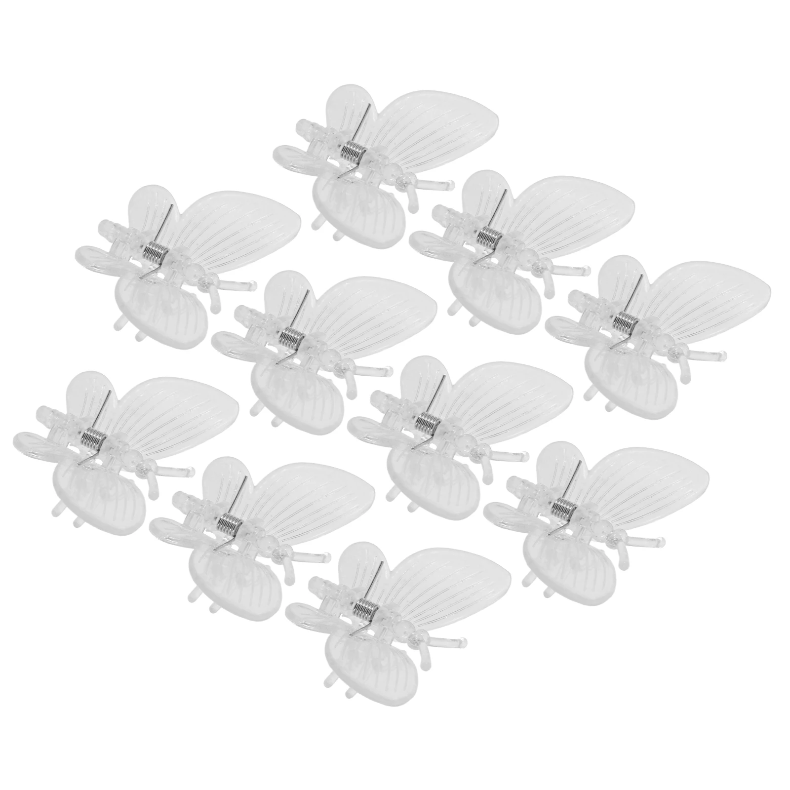 

10Pcs Orchid Clips Clear Small Butterfly Stem Support Clips for Garden Plants Climbing Vine Flower Care Garden Plant Clip