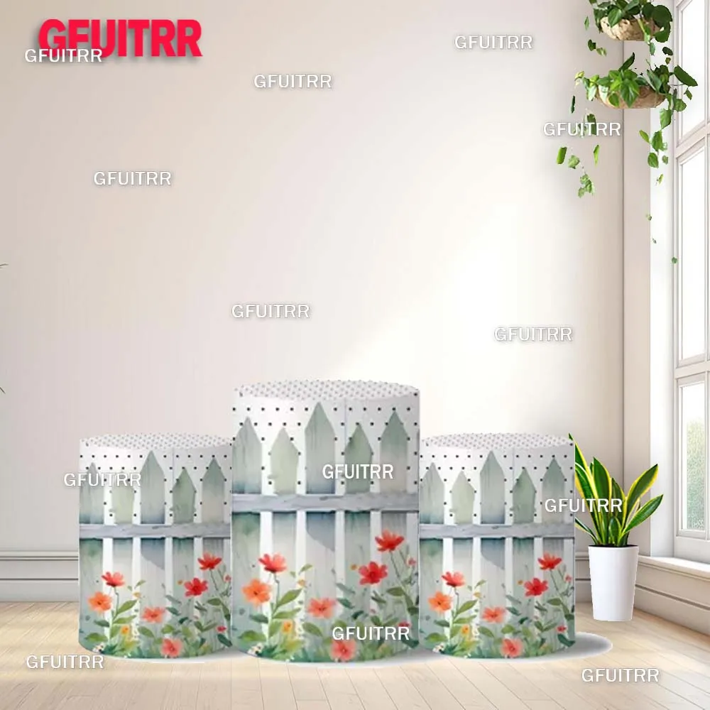 Snow White Princess Backdrop Baby Birthday Party Decoration Photo Photography Background Cylinder Cover Baby Shower Booth