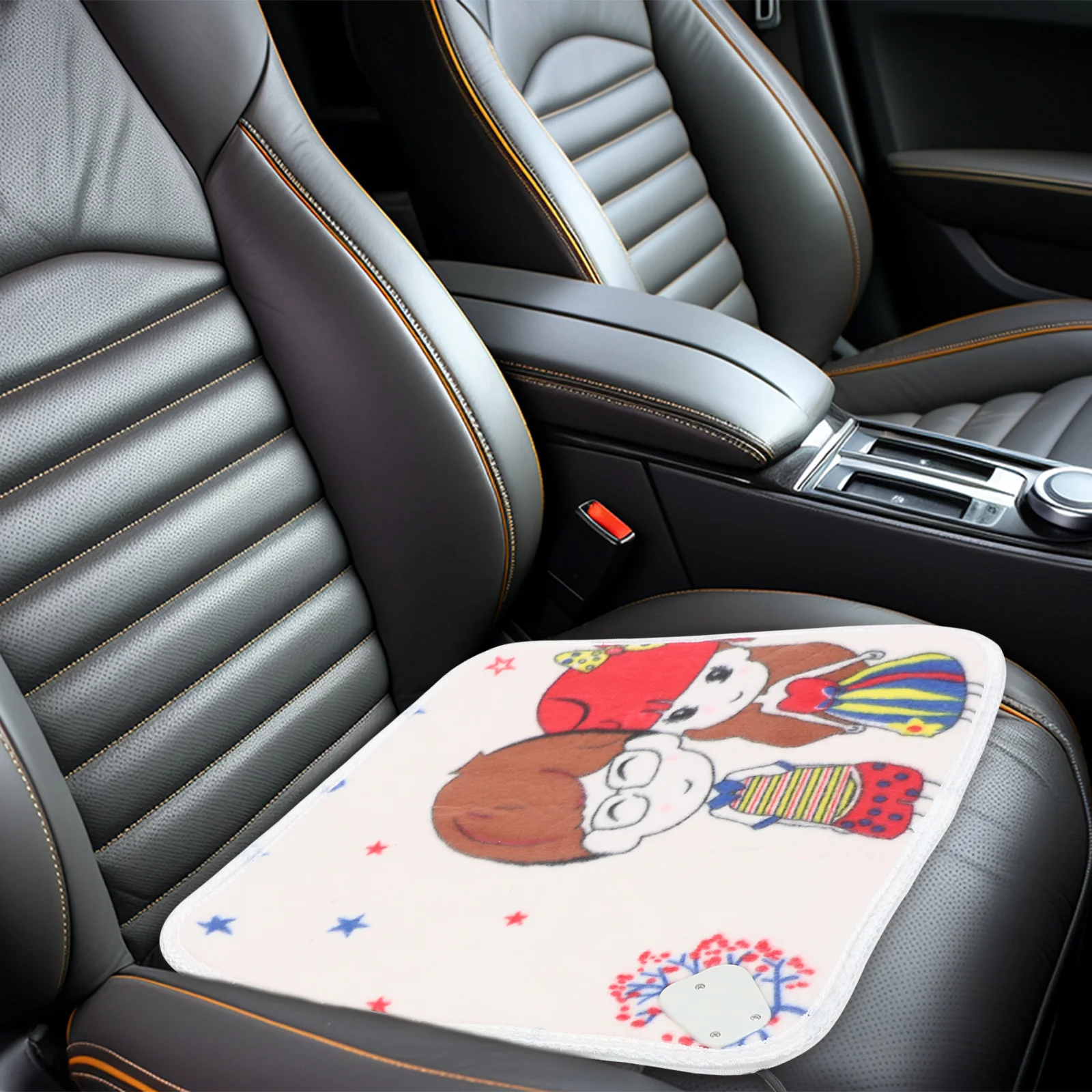 12 فولت تسخين كهربائي وسادة مقعد السيارة لينة وسادة الشتاء الدافئة قابل للتعديل درجة الحرارة توفير الطاقة مقعد سخان للرحلات #6