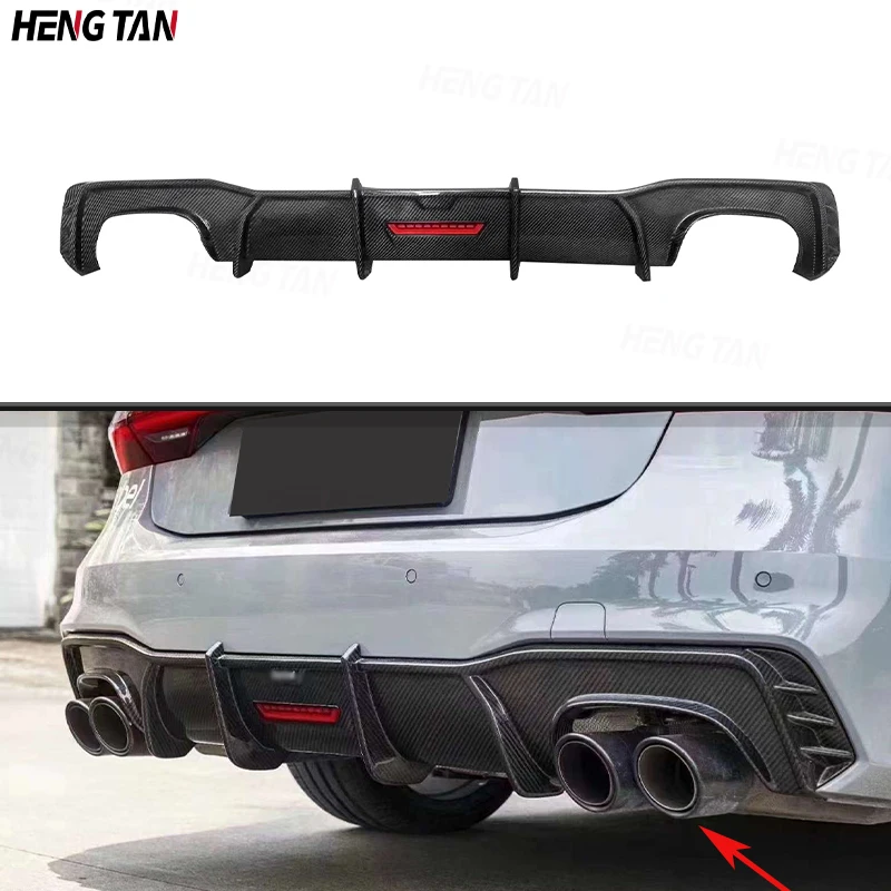 

For Audi A7 S7 C8 2019+ Carbon Fiber Back lip Car Rear Bumper Lip Diffuser Spoiler Parts Car Accessories