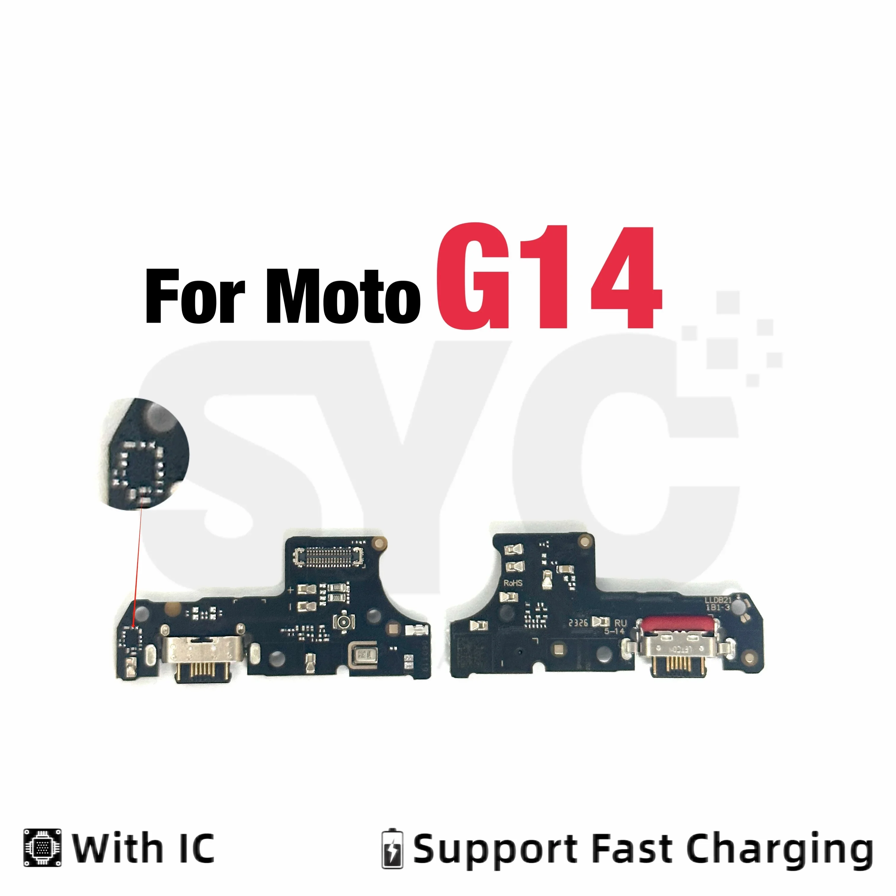 

SYC For Motorola Moto G14 USB Charging Port Dock Charger Connector Charging Board Flex Cable