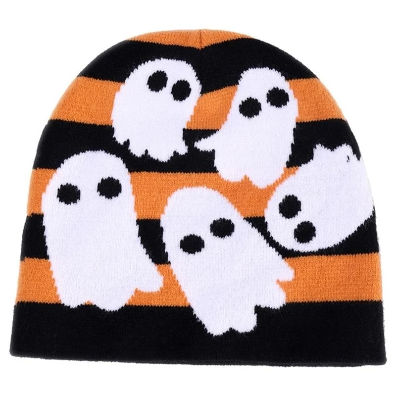Warm Knit Beanie Hat Kids Caps Halloween Theme Knitted Caps Winter Hats