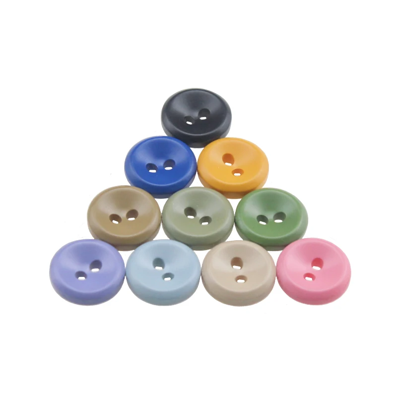 20Pcs/Pack High-Quality Colorful Resin Buttons Rotundity Household Handmade DIY Sewing Supplies Clothing Accessories Material