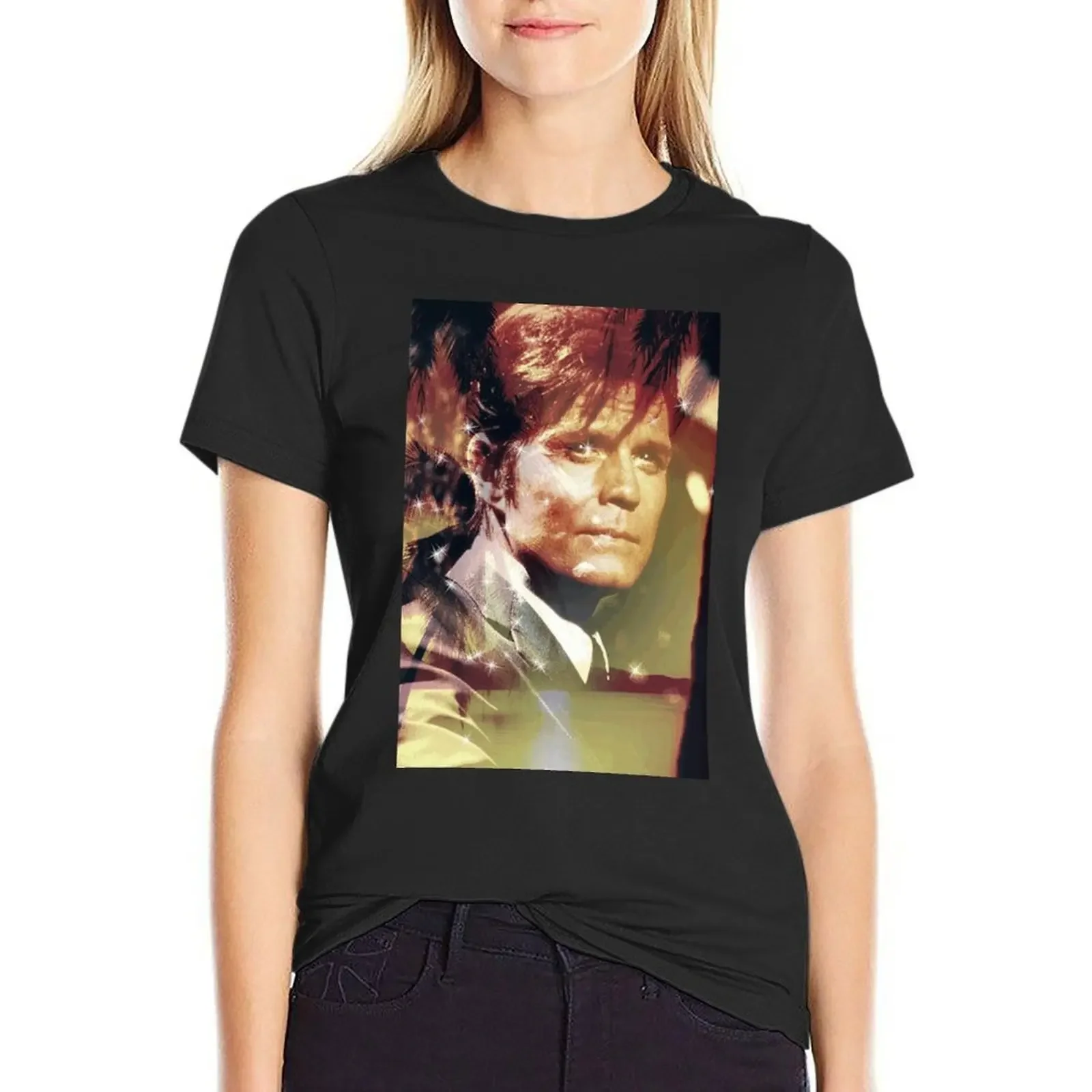 

Jack Lord T-Shirt blacks sublime vintage Women's summer blouses 2025