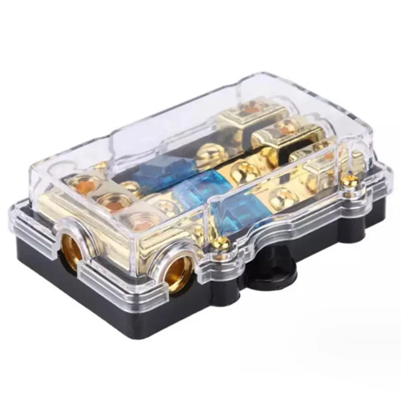 

A32Z-3 Way ANL Fuse Holder 60 Amp Distribution Block 4 Gauge In To 8 Gauge Out For Car Truck Boat Marine Audio Amplifier