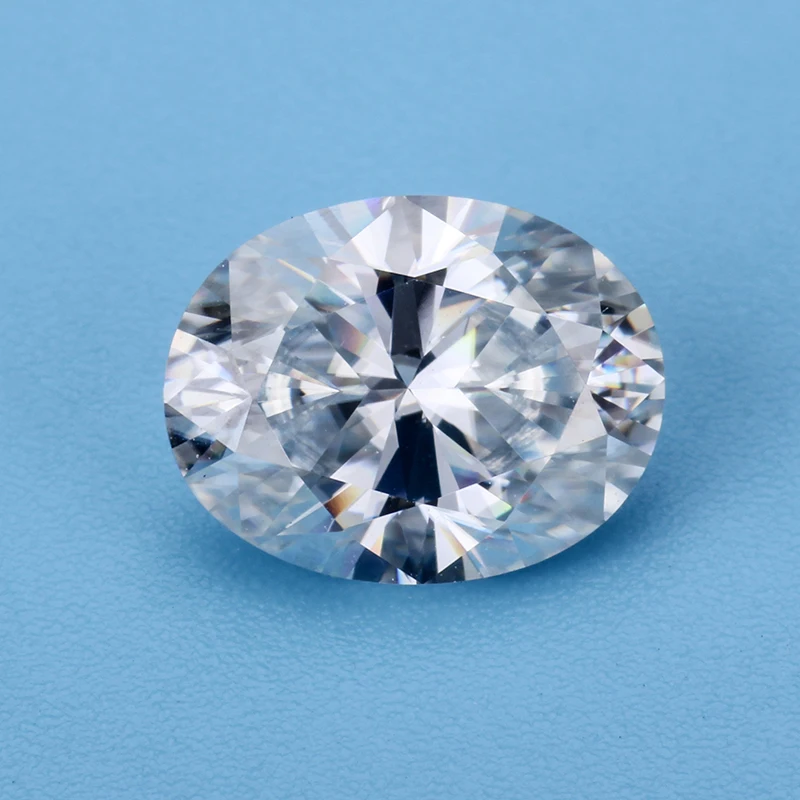 Cheestar Gems Loose Moissanites Stone GH Color Oval Shape 1.5-1.8ct Ice Crushed Cut Moissanites  Diamonds