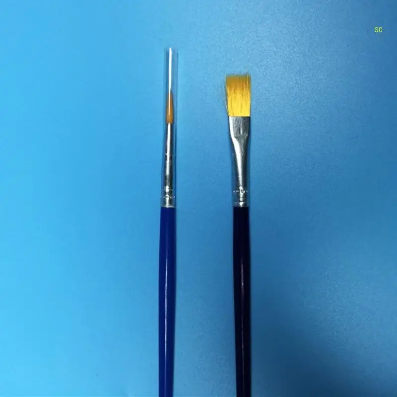 Vernice acrilica lavabile a 6 colori/12 colori con pennello Dropship per pittura con le per bambini