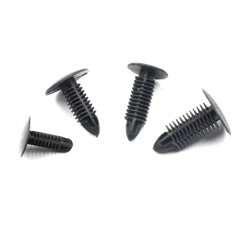 Universal 40PCS Black Plastic Rivet Push in 5mm 6mm 7mm 8mm Car Trunk Roof Trim Panel Fastener Clip