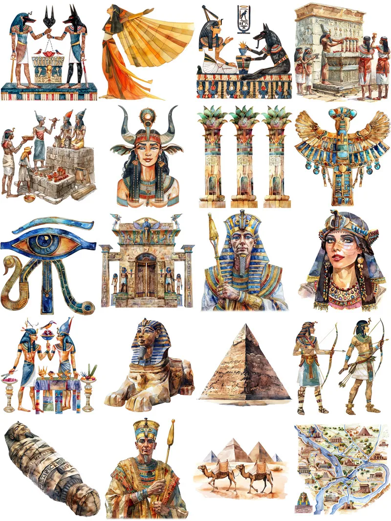 Ancient Egypt Stickers Crafts And Scrapbooking stickers kids toys book Decorative sticker DIY Stationery