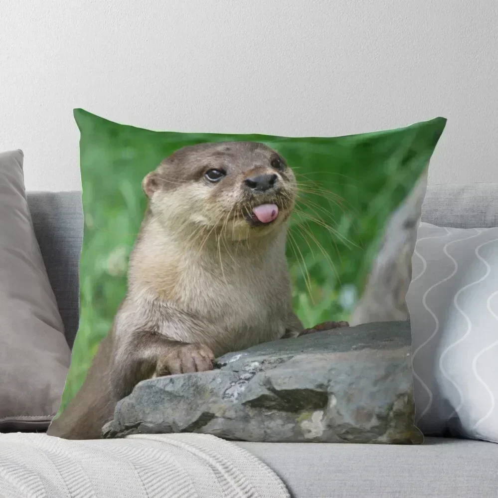 

Cheeky otter Throw Pillow Pillowcase Cushion christmas ornaments 2025 autumn pillowcase Christmas Pillows pillow