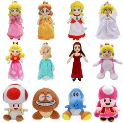 Princess Peach Daisy Toadette Rosalina Pauline Kawaii Plush Toy Cute Toad Yoshi Goomba Boo Kamek Peluche Dolls