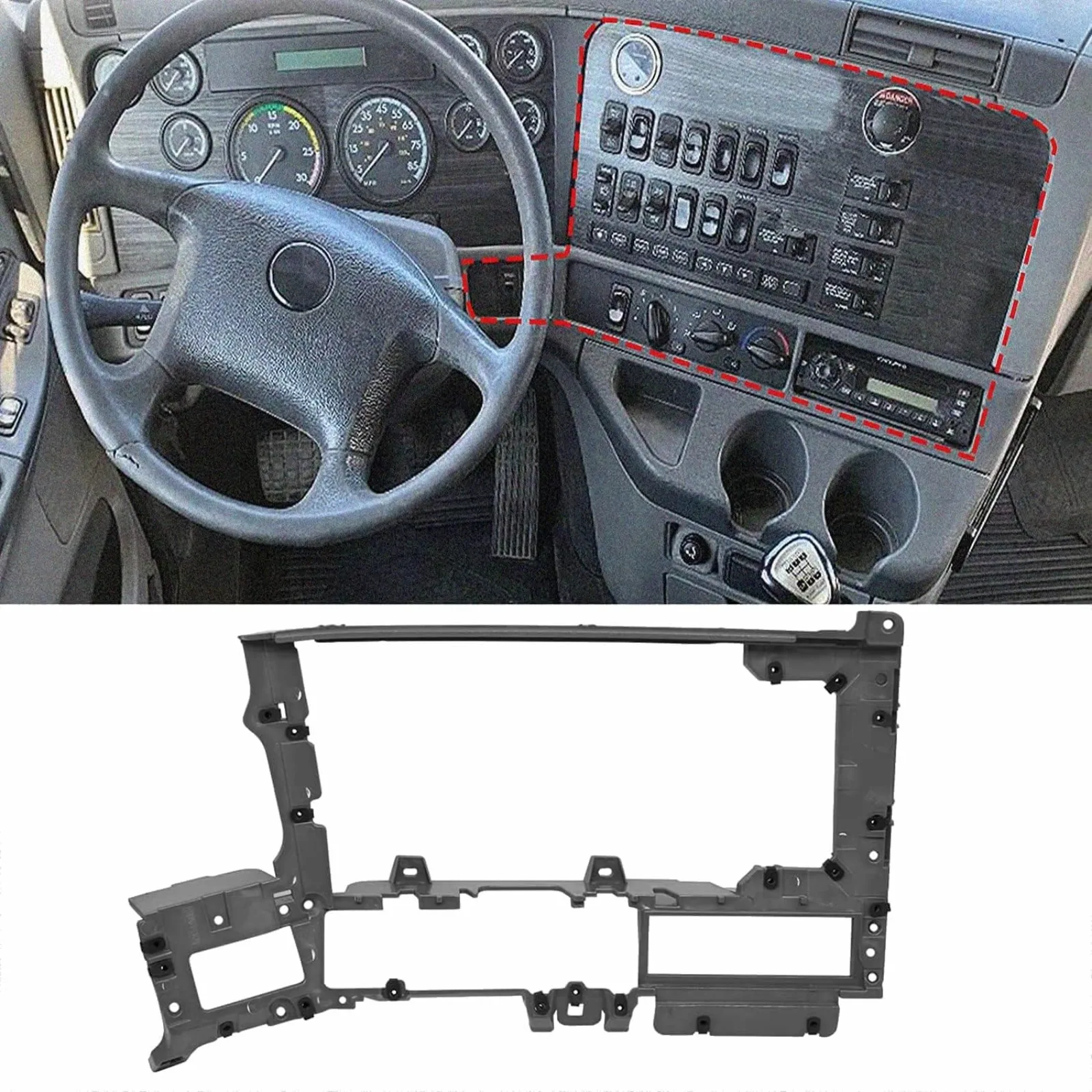 Panel de salpicadero estadounidense apto para camiones Freightliner Columbia 1997-2014 Freightliner Century 2002-2009 Freightliner Coronado 1997-2010