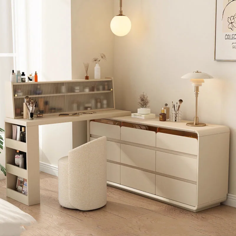 متعددة الوظائف قابل للتعديل دولاب الزينة ماكياج الفتيات خشب متين خلع الملابس الجدول درج موضة Schminktisch أثاث غرفة نوم