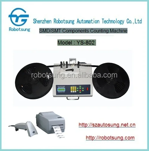 Contador de componentes SMD YS-802 com detector de bolso vazio