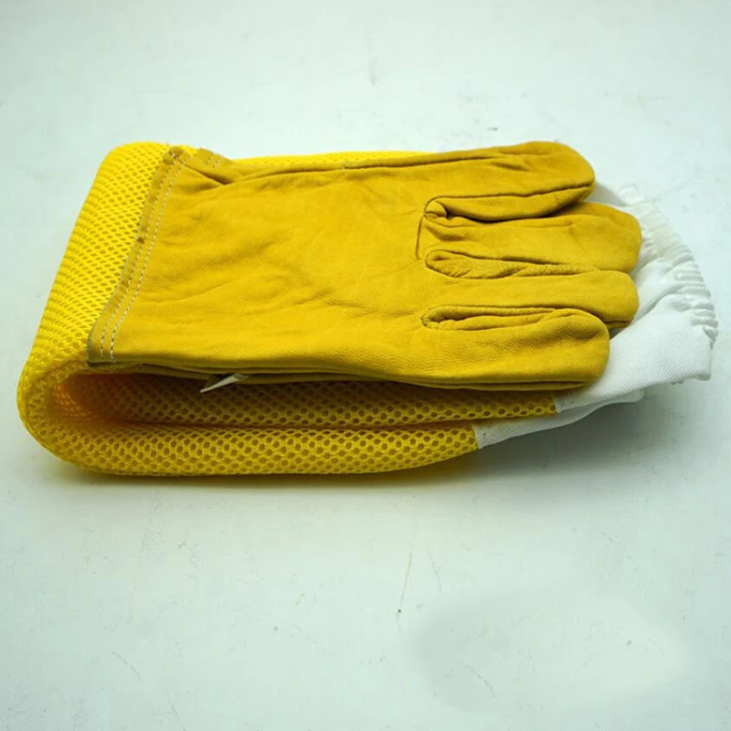 Bee Tools Gloves Beekeeping Protective Tools Convenient Practical Durable Anti-bee Anti Sting Yellow Long Mesh Gloves