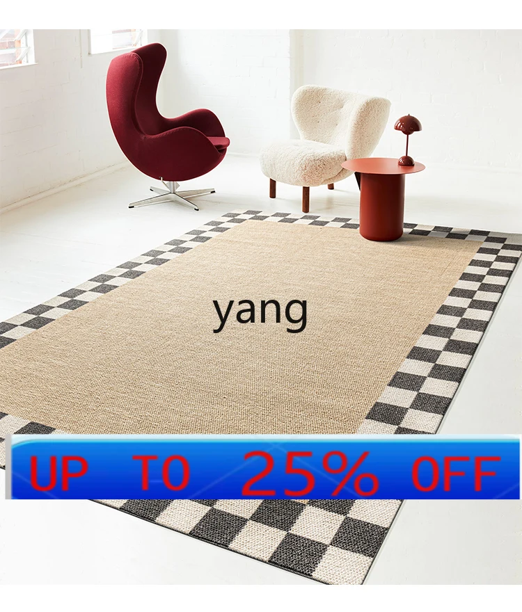 

LMLiving Room Carpet Bedroom Advanced Light Luxury Floor Mat Room Bedside Mats
