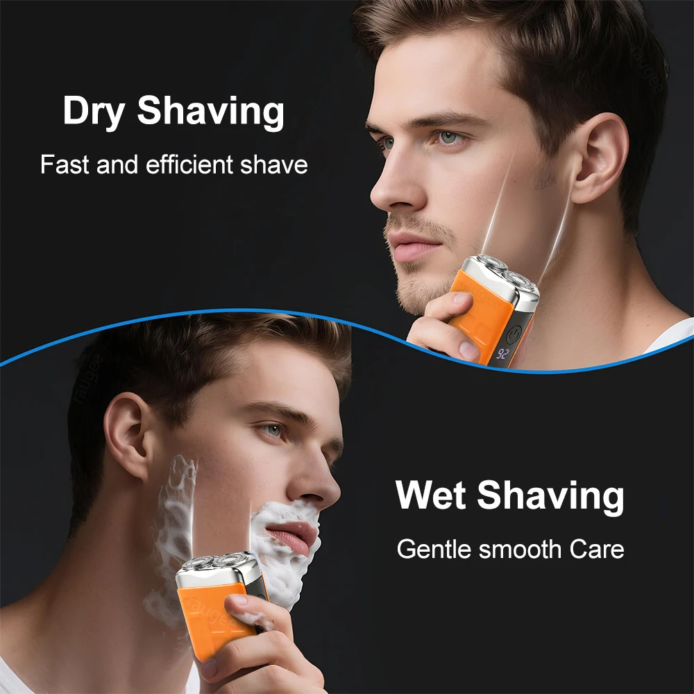 Electric Shaver for Men Mini Electric Razor Beard Trimmer USB Rechargeable Men's Shaving Machine Dual Blade Men Electric Razor image 4