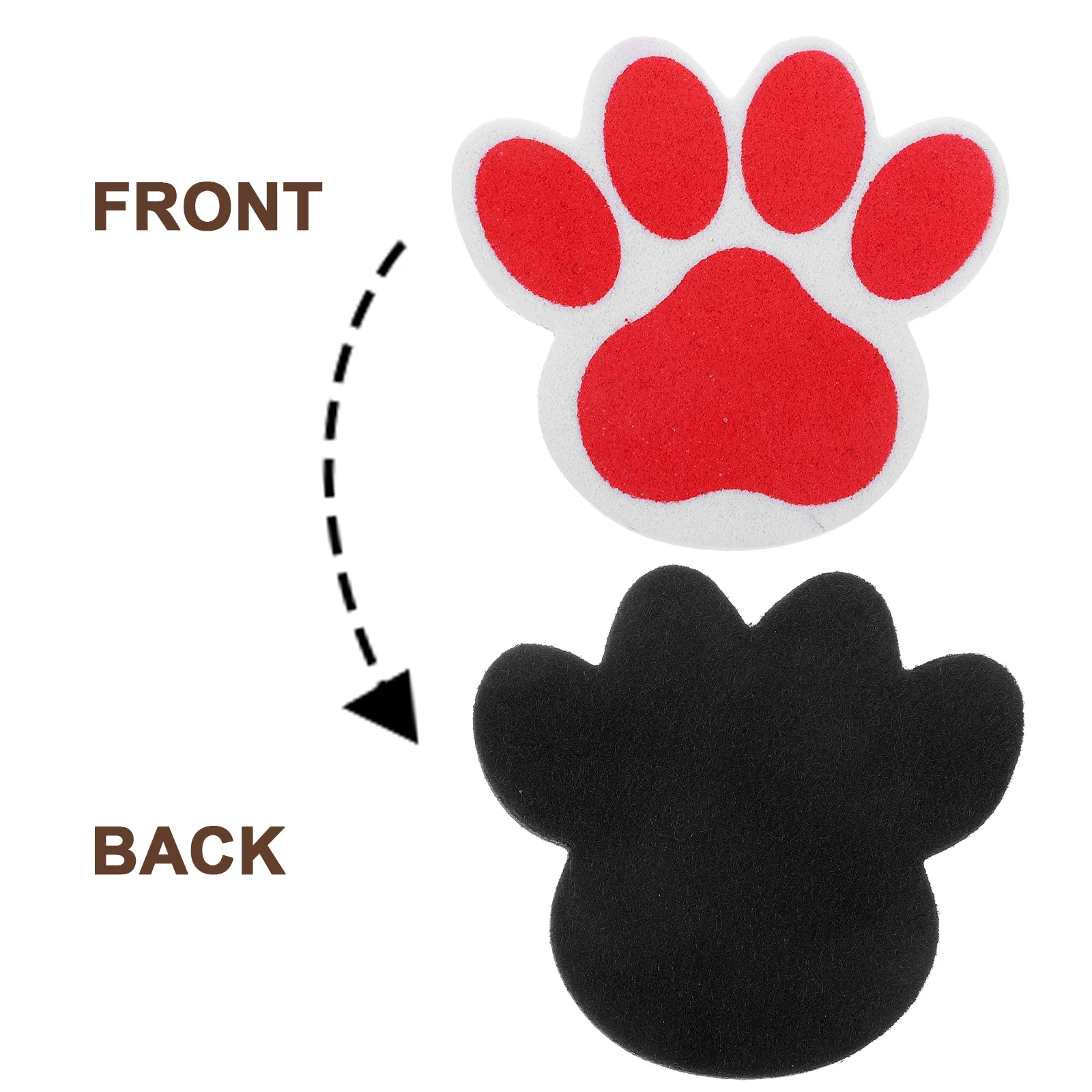 10 Pcs Cartoon Whiteboard Eraser Paw Magnets Dry Magnetic Erasers Fridge Cleaning Tools Pen Office