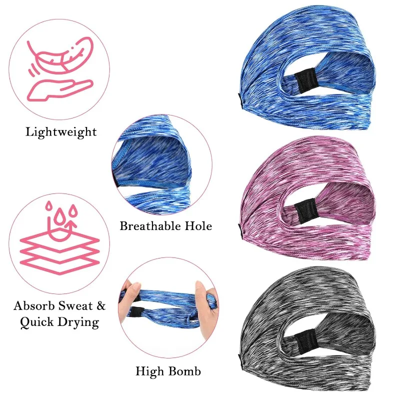 3 6 Pcs VR Sweat Mask Adjustable VR Eye Mask Breathable AR Sweats Band V-R Face Cover Cushion for Any Head Size Most VR Devices