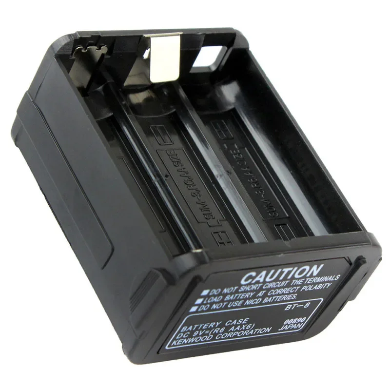 New BT-8 AAX6 Battery Storage Case for Kenwood TH-28 TH-48 TH-78HT Radio Battery Case Container Box Holder Accessories