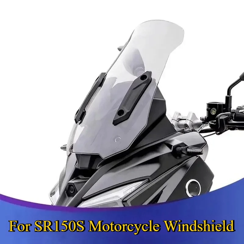 

For Wuji SR150S Motorcycle Front Windshield Modification Accessories Protective Baffle Heightened Chest Protector Wind Deflector