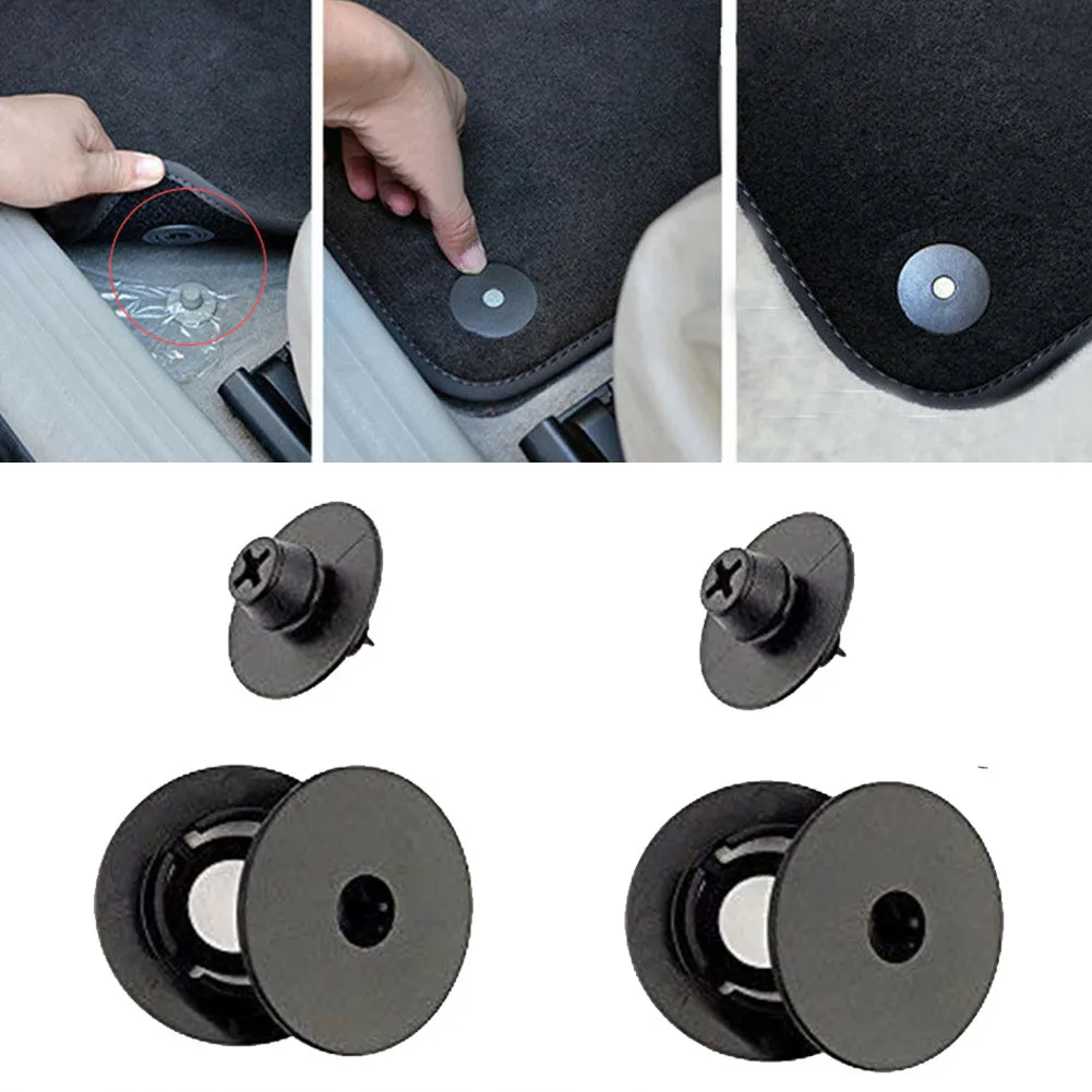 2Pcs Mats Fitting Clips Set Car Floor Mat Carpet Clips Fixing Grips Floor Holder Kit For Car Makes