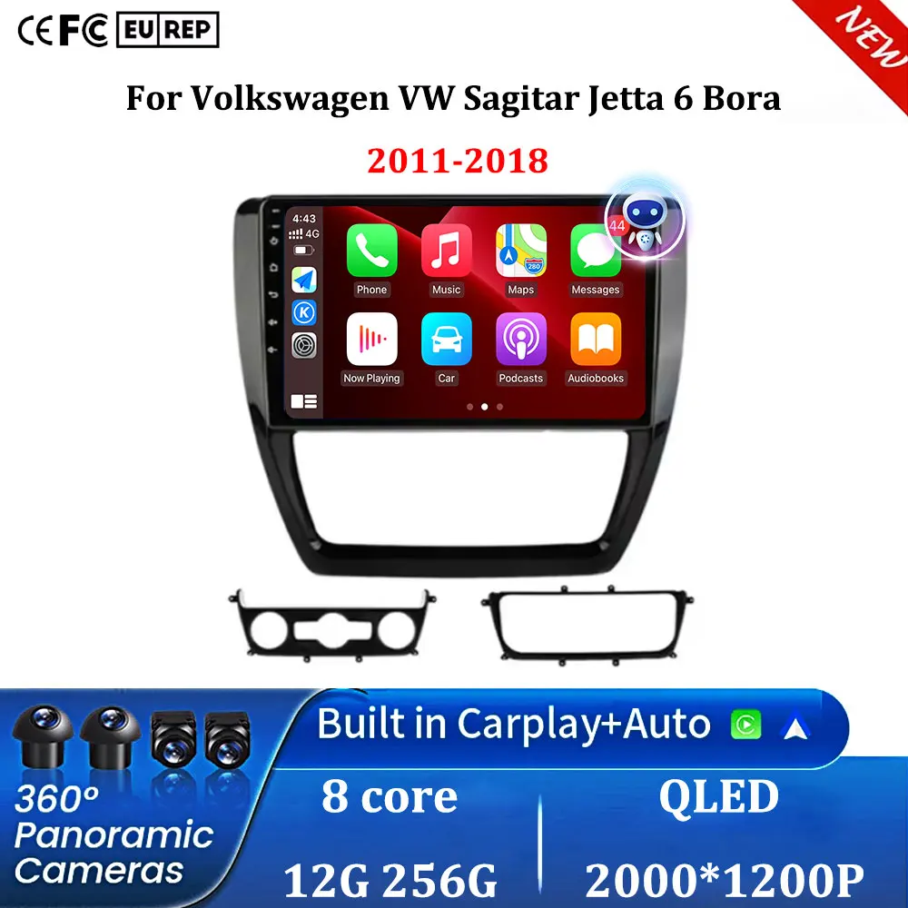 

Auto Car Radio Android 16 For Volkswagen VW Sagitar Jetta 6 Bora 2011-2018 Multimedia Player Stereo DVD carplay Head Unit