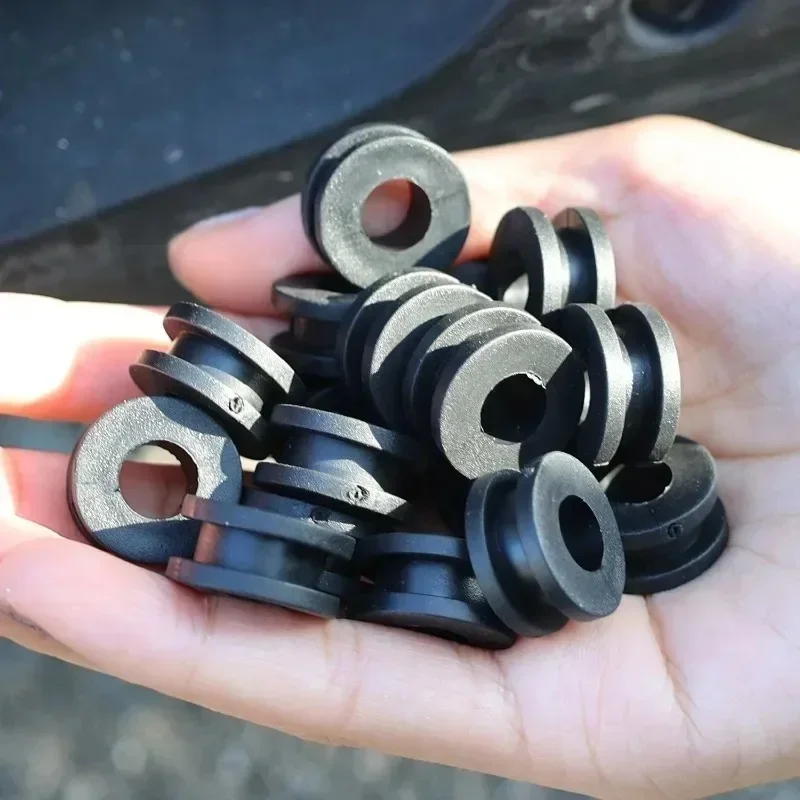 10/20/30 قطعة دراجة نارية إصلاح فاصل غسالة دراجة نارية الجانب غطاء المطاط جروميت طوقا Fairings الجسم لوحة حماية الوسادة #4