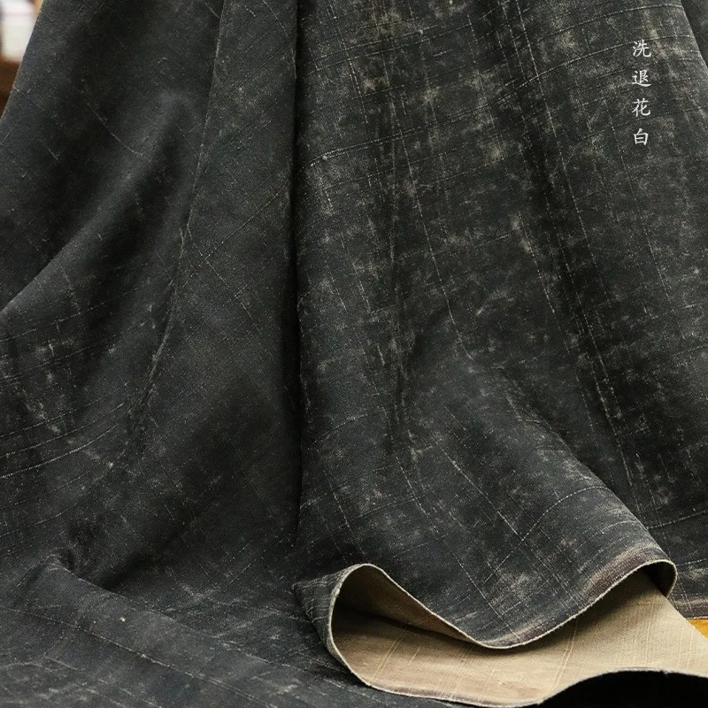 The of natural feed oak silk old material Xiangyun gauze fabric is rough and rugged