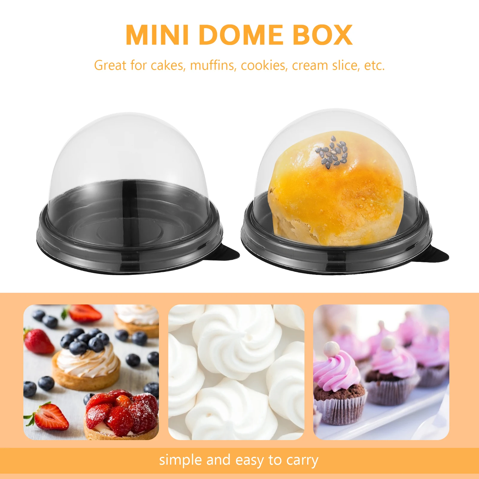 

Egg Yolk Crisp Box Box Packing Dome Cupcake Boxes