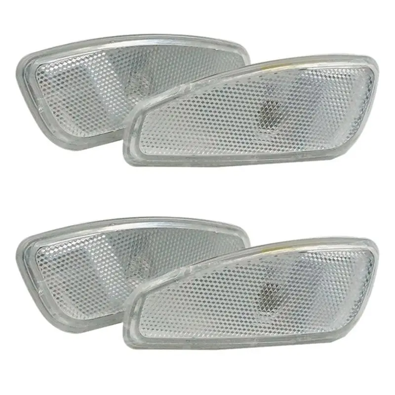 2X Car Side Reflection Warning Turn Signal Light Lamp Front Turn Signals Light For Jeep Renegade 2014-2017 White
