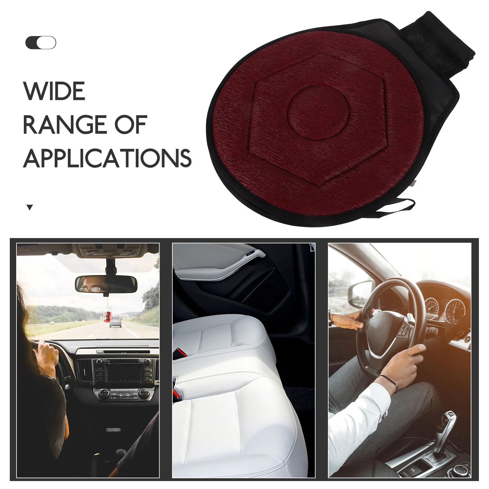 وسادة مقعد السيارة الدوارة 360 درجة وسادة مقعد السيارات لكبار السن المحمولة تصميم مكتب دعم لطيف
