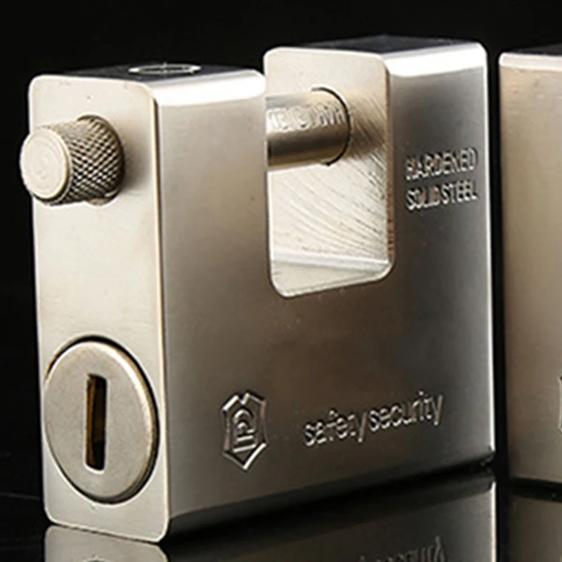 ABAE-Heavy Duty Armoured Padlock Security Lock Container Warehouse 4 Keys 94MM
