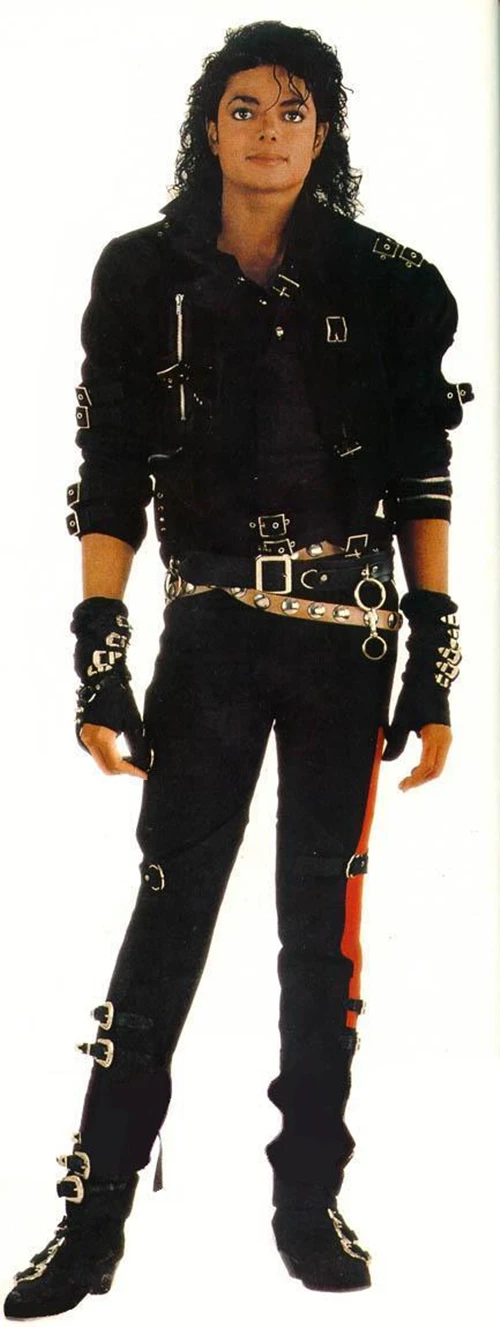 Schwarzer und goldener SLECHTER Gürtel mit Silberniete im Michael Jackson Punkrock-Stil – Detail 2
