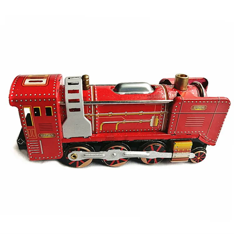 MS410 iron toy red locomotive classic collection iron nostalgic robot