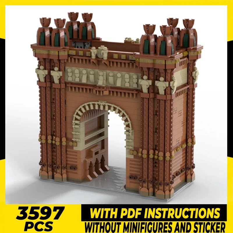 City Street View Model Moc Building Bricks Barcelona Monument Technology Modular Blocks Gifts Christmas Toys DIY Sets Assembly