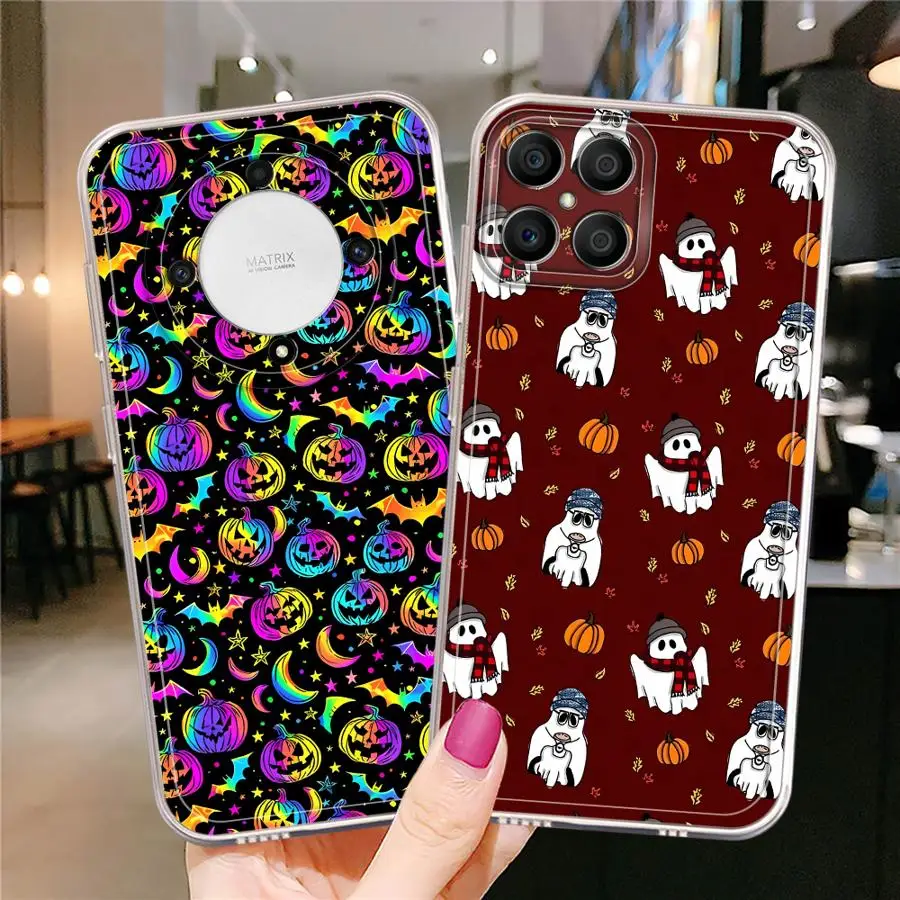 حافظة Monster Halloween Ghost لهاتف Honor X8 X9b X8a 90 Lite X9a X8b X7b غطاء هاتف ناعم