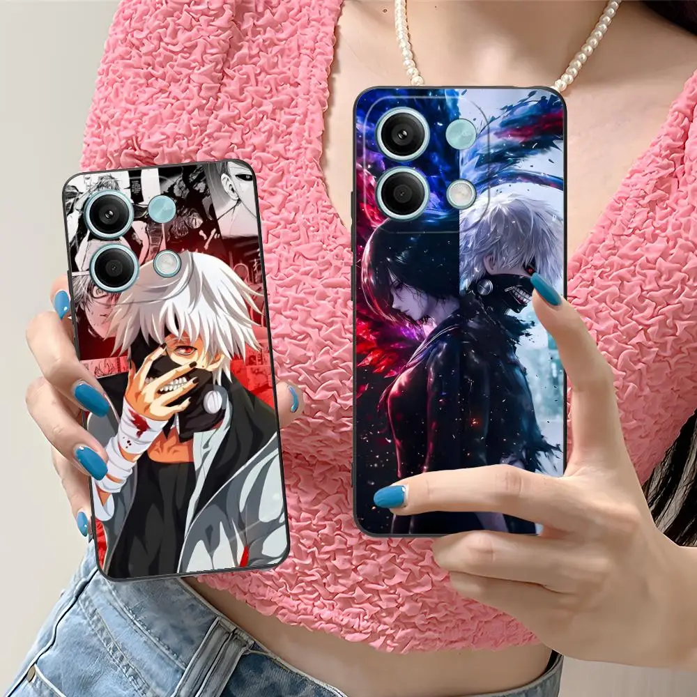 Funda de teléfono Tokyo Ghoul Ken Kaneki para Xiaomi Redmi Note 14 13 12 11 S Pro Plus 4G 5G, funda con impresión en Color, bonito lujo