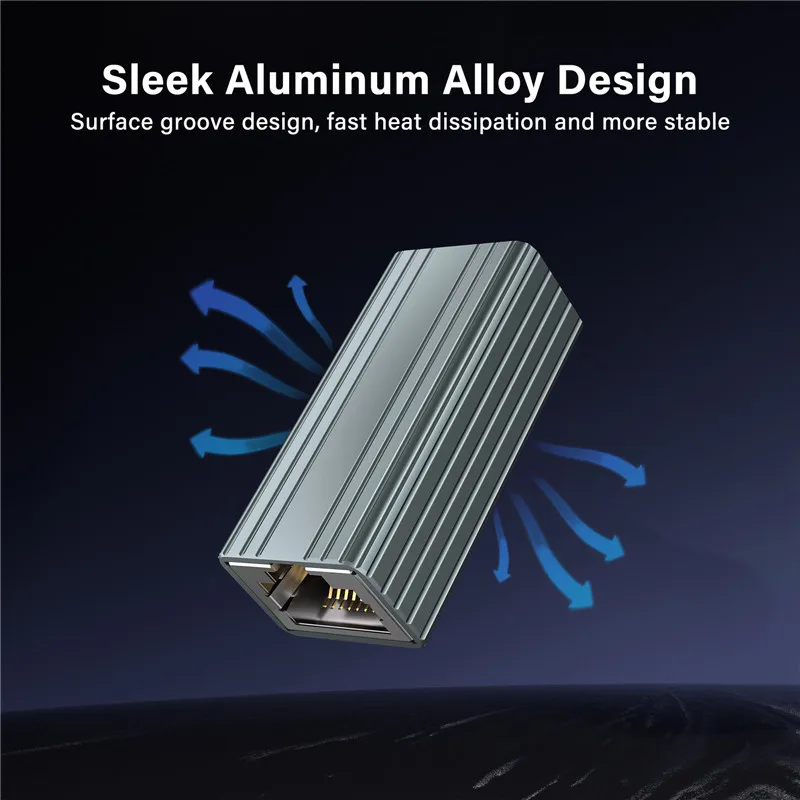 Разъем RJ45 10 Гбит/с, металлический корпус, сетевой удлинитель для Cat8 Cat7 Cat6, адаптер «мама-мама», гигабитный Ethernet-кабель