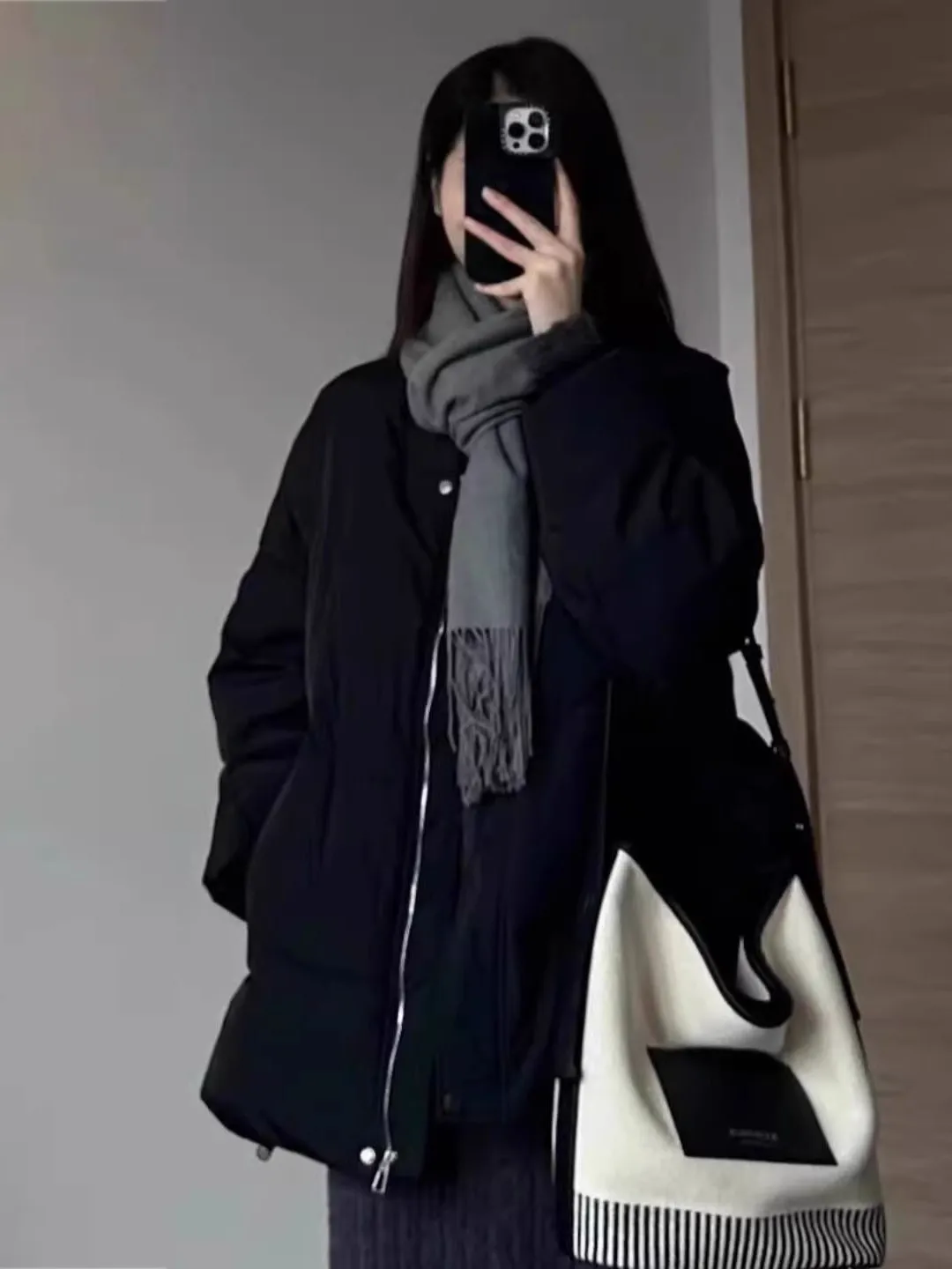 

Loose Fit Korean Style Cotton Jacket Bread Lightweight Maturity Black Version Winter New Arrival Women's Fashion Coat