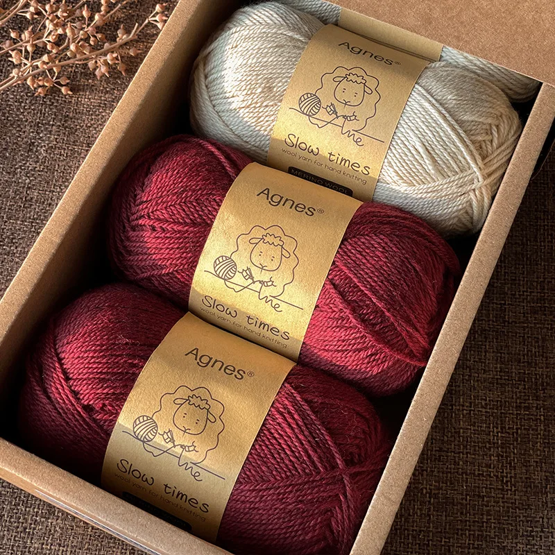 50g*5pcs Agnes Slow Time Basulan Merino Wool Knitting Diy Crochet Wire