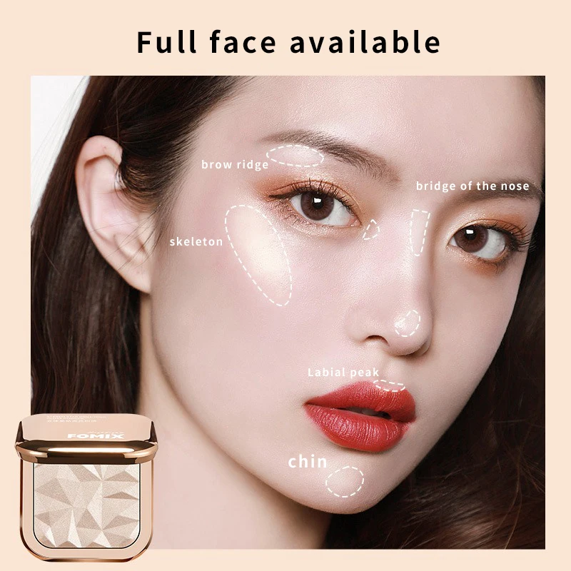 Stereo Star Diamond high Light Powder Pearlescent nose Shadow contouring and brightening one disc