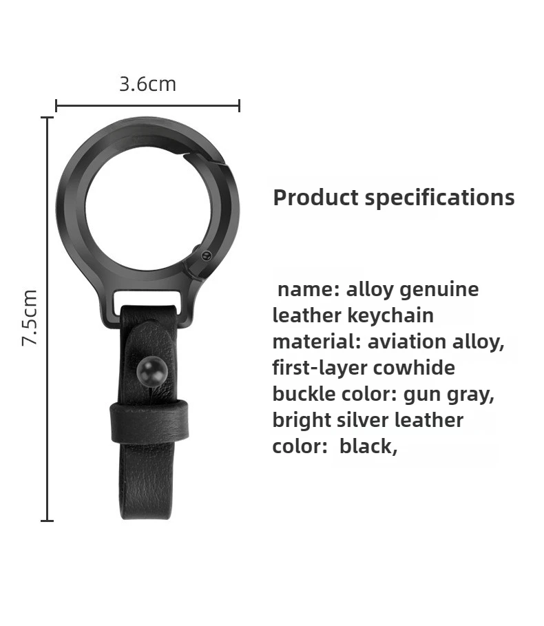 Leder Auto Schlüsselanhänger Anhänger Schlüsselanhänger Kette hängen Männer Frauen Geschenk universell langlebig Metall Ring kreative Schlüsselanhänger Auto Styling – Detail 9