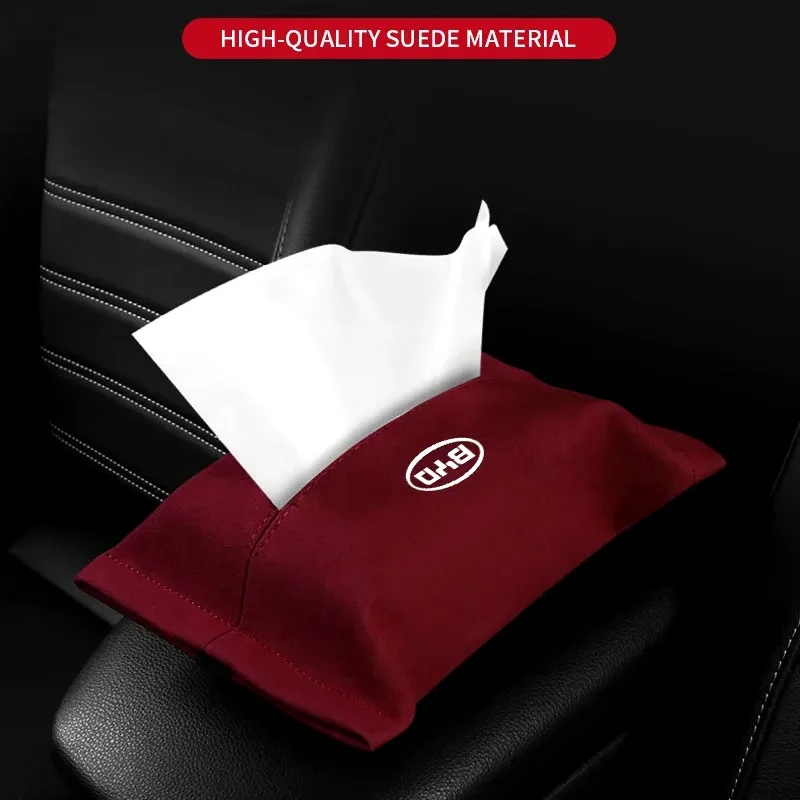 Multifunctional Hanging Car Tissue‑Box Bag For BYD Atto 3 Seal Dolphin Han Tang Song Yuan Sun‑Visor Seat‑Back Storage Interior P