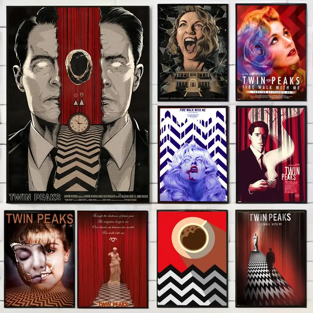 Drama Twin Peaks Painting Calligraphy Stylish Wall Art Poster, Bedroom Living Room Home Decor Gift
